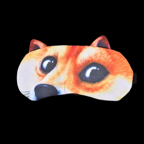 Shiba Dog print luxurious style Sleeping MASK - Picture 2 of 3